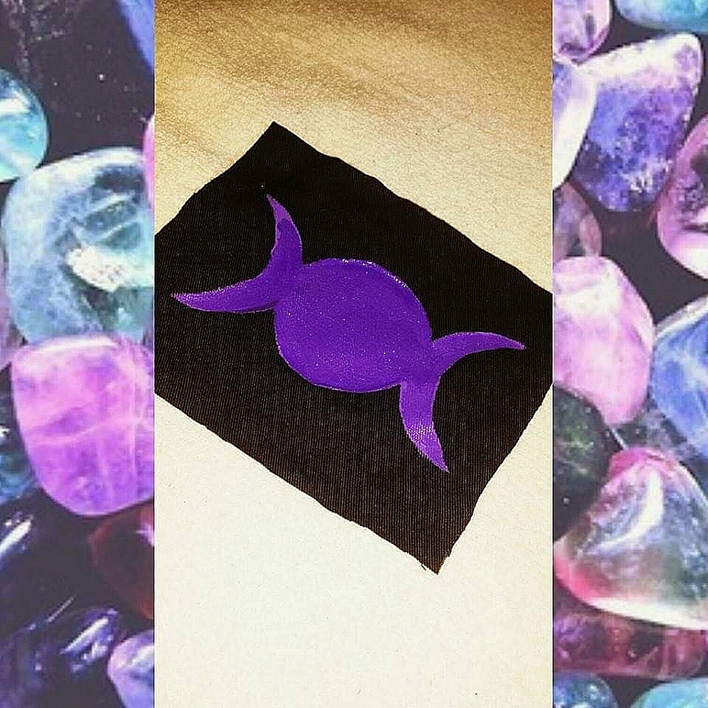 💜2 FOR $6- Purple Glitter Triple Goddess Moon Patch💜